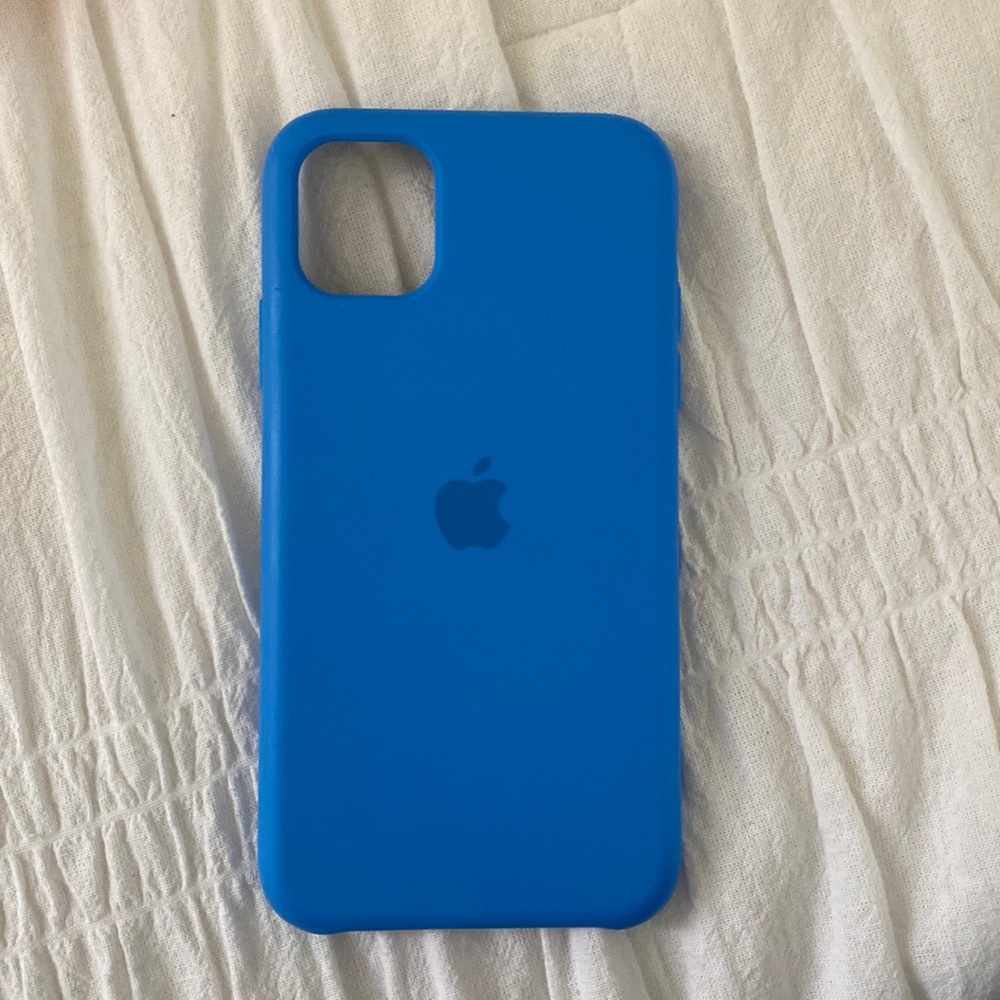 Blue iPhone 11 silicon case